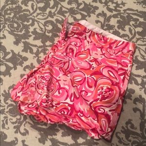 Lilly Pulitzer pink scallop shorts 4 buttercup